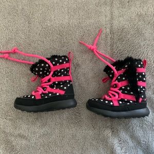 Nike Snow Boots Polka Dot Size 4 (Toddler)